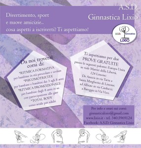 Volantino A.S.D. Ginnastica Lixio